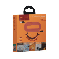 Кабель USB Hoco X21 Plus Fluorescent Micro