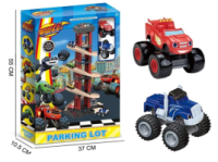 Трек  музика, 2 машинки, озвучування англ. мовою, звуки, підсвічування.