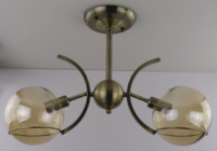 Люстра потолочная на 2 лампочки 25205 Бронза 35х14х51 см.