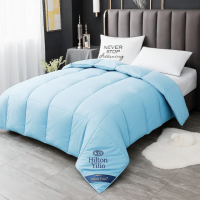 Одеяло двуспальное голубое Hilton 200×230 см.Гостиничное для дома и гостиниц 2кг,силиконовый наполнитель