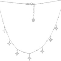 Серебряное колье CatalogSilver с без камней, вес изделия 3,43 гр (2079774) 400450 размер