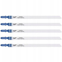 Полотна для лобзиків T718AF Bi-Metal MILWAUKEE, 155х1,0мм, (5шт), (універсальні)