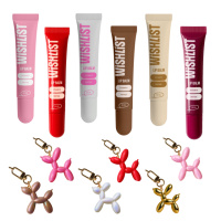 Набір 6 бальзамів-блисків для губ + 6 Іграшок-брелків Espresso Noir & Ruby Nectar & Blessed Honey & Crystal Sorbet & Sweet Candy & Velvet Coral...