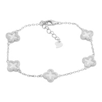 Серебряный браслет CatalogSilver с емаллю, вес изделия 5 гр (2185536) 1720 размер