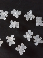 Бусина Мишка, Пластик. Размер - 16 мм. Цвет - прозрачный