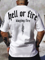 Біла чоловіча футболка з ДТФ (оверсайз)