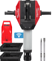 Молоток відбійний акумуляторний MILWAUKEE, MXF DH2528H-602 (68Дж) (зарядний пристірй MXF C, 2 акумулятори MXF XC406 6Аг)