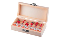 Набор фрез концевых по дереву Intertool 6-22.2мм (6шт) (HT-0072)