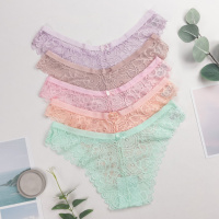 Труси бразиліана мереживні жіночі    M, L, XL    5 шт.