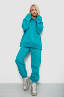 Спортивний костюм жіночий на флісі, колір бірюзовий, 247R2011K