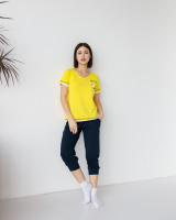 Жіноча піжама з капрі р.S