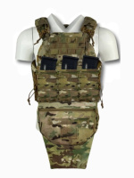 Плитоноска для плит 25*30 см Cordura Crye Precision Multicam USA + 4 підсумків та захист паху 2 класу