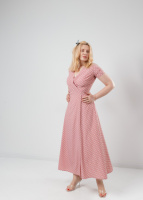 Літнє плаття в підлогу «Кайлі» оптом | Батал Фрезовий, 50