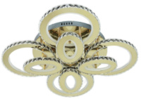 Светодиодная хрустальная люстра SVLIGHT LED 2896/4+4 золото 280W 2.4G 3000-6000K+пульт