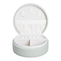 Шкатулка для украшений из эко кожи 10×9×4.5 см органайзер для ювелирных изделий HP-5-31GR