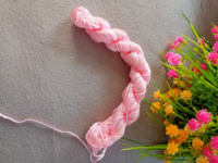 (18 м) Шнур нейлоновый (капроновый) Шамбала/ 1 мм / Розовый бледный