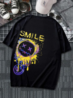 Футболка чорна з ДТФ принтом | 57-069