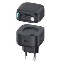 МЗП Usams US-CC202 GaN With Type-C Magnetic Retractable Cable Module XMF Ser. 35W (2USB-C)