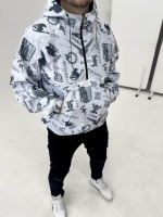 Котоновий анорак білий | 49-43/004