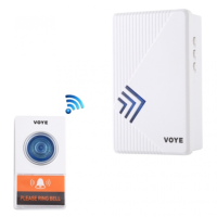 Дверной беспроводной музыкальный звонок Voye V022A 38 мелодий 3 режима громкости от батареек