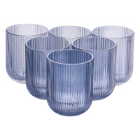Набо стаканов 6 шт стеклянные стаканы 250 (мл) для сока, лимонада, коктейлей стаканы для напитков Голубой HP7112BL