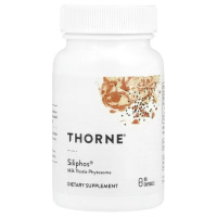 Екстракт розторопші, Siliphos, Milk Thistle Phytosome, Thorne, 90 капсул