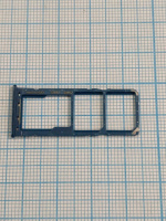 Лоток SIM MMC карт Samsung A205F/A505/A305/A705 на 2 SIM-карти Синій