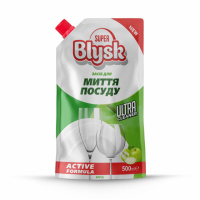 Засіб для миття посуду Super Blysk яблуко дой-пак, 500мл