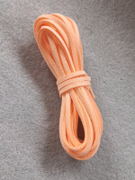 Шнур замшевый/ ширина 3 мм/ персиковый/ 3 метра