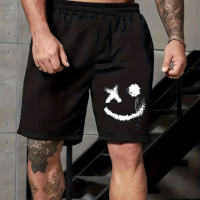 Шорти чорні з ДТФ | 67-049