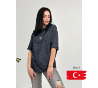 Базова футболка з принтом «Soul» (Турція) оптом | Батал