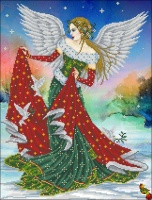 Схема для вышивки Зимний ангел