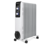 Масляный радиаторный обогреватель DSP KD3021 ∙ Портативная передвижная батарея для дома, 2000 Вт