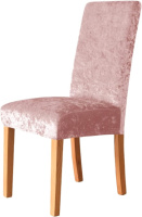 Чехол на стул универсальный Велюровый Турция 13950 светло-розовый