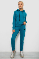 Спортивний костюм жіночий двонитка, колір бірюзовий / 315