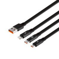 Кабель USB Baseus USB to M+L+C 1.2m 66W CAMLC-M