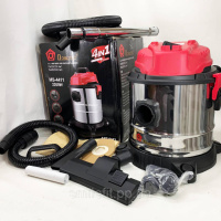 Промисловий будівельний пилосос 4в1 Domotec MS-4411 2200 Вт без мішка для сухого та вологого збирання.