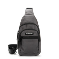 PODIUM Сумка Мужская На Плечо нейлон Lanpad 65365 gray