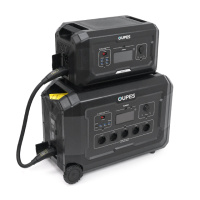 Портативный источник питания OUPES S3+S2, LiFePO4, 3600W, PEAK 7000W, 5120Wh, 3500Cycles, MPPT 2100W, 5xAC190-250V 16A, 4xUSB-A -18W, 2xUSB-C - 100W