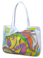 PODIUM Сумка Женская Пляжная текстиль Podium 1329 white