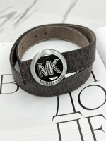 Ремінь унісекс Michael Kors коричневий срібло-мат