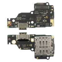 Разъём зарядки для Xiaomi Redmi Note 13 (4G) на плате с mic. и компонентами Original