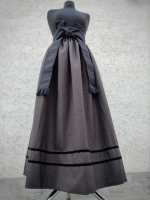 Спідниця смугаста коричнева, розм. ХL