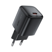 Мережевий зарядний пристрій ACEFAST A136 PD40W mini GaN USB-C fast charger Black (6974316286233)