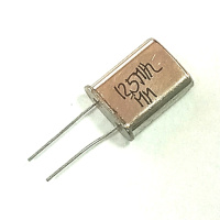 RQ-12500kHz HC49U - резонатор кварцевый 12.5 МГц