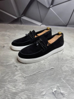 Лоферы мужские замшевые URBAN BLACK! Лоферы мужские чёрные замшевые! Натуральна ЗАМША!
