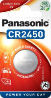 Батарейка Panasonic CR 2450 * 1 LITHIUM (CR-2450EL/1B)