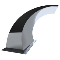 Водоспад Aquaviva Хвиля, AISI 304 (600х500 мм)