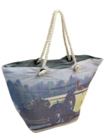 PODIUM Сумка Женская Пляжная текстиль PODIUM PC 9140-1 dark-brown печать Распродажа