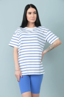 Костюм з велосипедками «Balance» оптом | Батал | Розпродаж моделі Джинс, 50-52